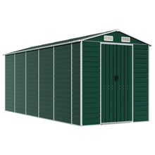 Tuinschuur Gegalvaniseerd Staal 191 x 470 x 198 cm Groen