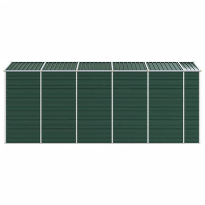 Tuinschuur Gegalvaniseerd Staal 191 x 470 x 198 cm Groen