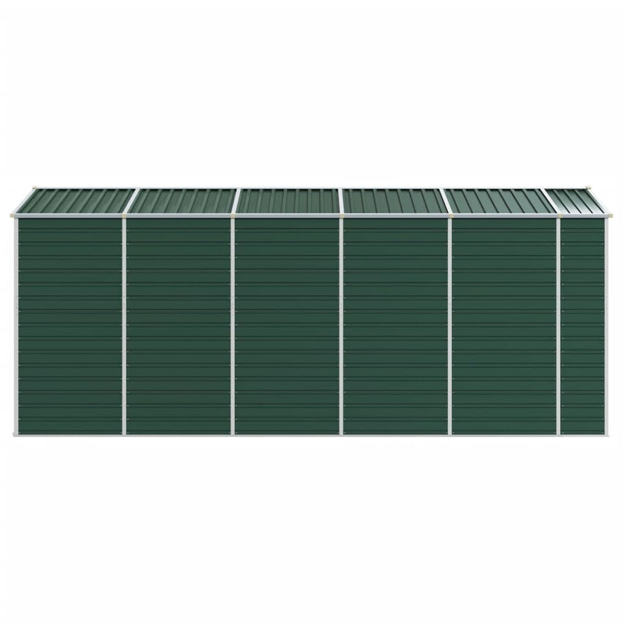 Tuinschuur Gegalvaniseerd Staal 191 x 470 x 198 cm Groen
