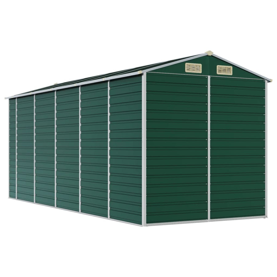 Tuinschuur Gegalvaniseerd Staal 191 x 470 x 198 cm Groen