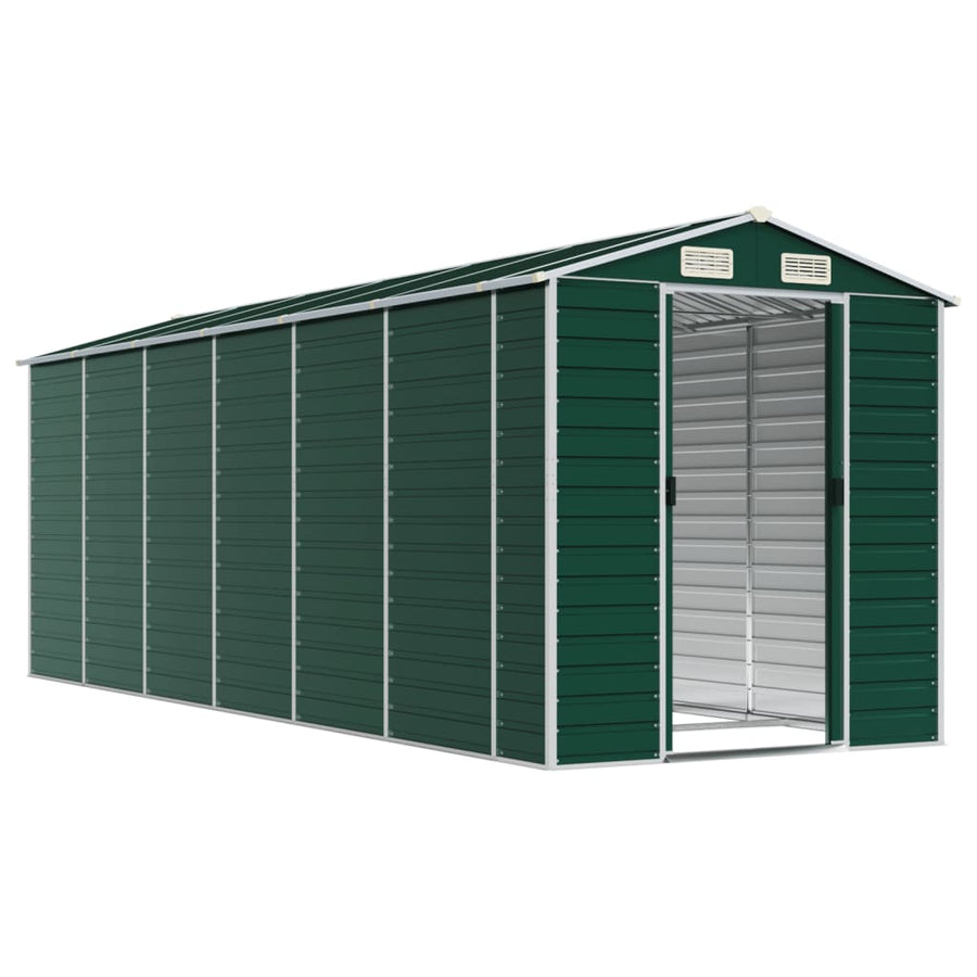 Tuinschuur 191X555X198 Cm Gegalvaniseerd Staal Groen