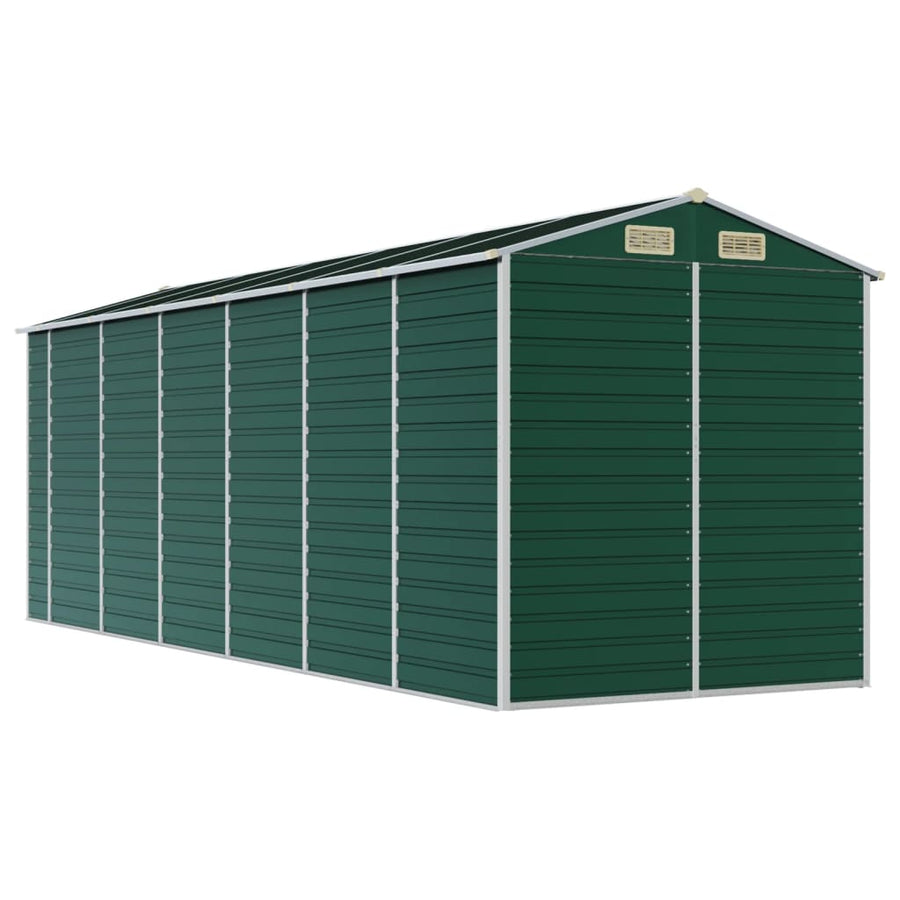 Tuinschuur 191X555X198 Cm Gegalvaniseerd Staal Groen