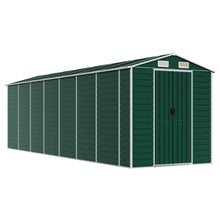 Tuinschuur Gegalvaniseerd Staal 191 x 640 x 198 cm Groen
