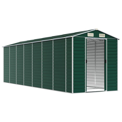Tuinschuur Gegalvaniseerd Staal 191 x 640 x 198 cm Groen