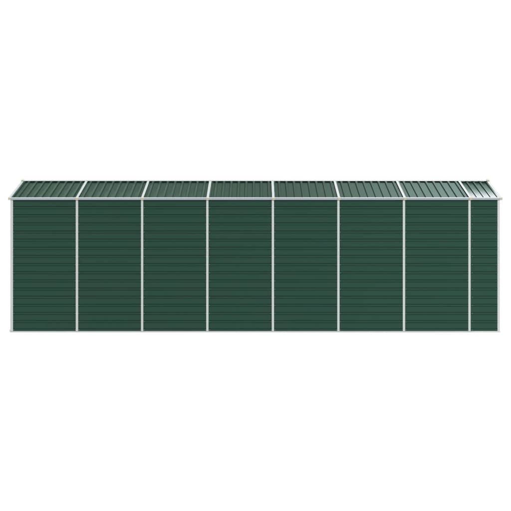 Tuinschuur Gegalvaniseerd Staal 191 x 640 x 198 cm Groen