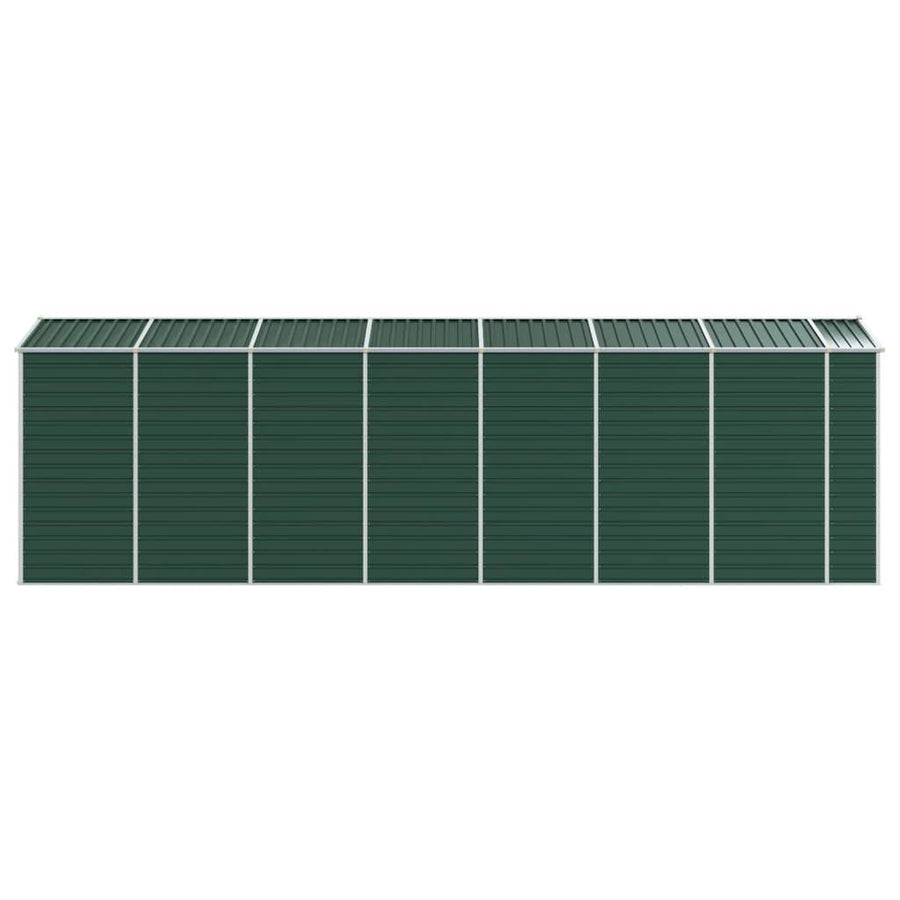 Tuinschuur Gegalvaniseerd Staal 191 x 640 x 198 cm Groen