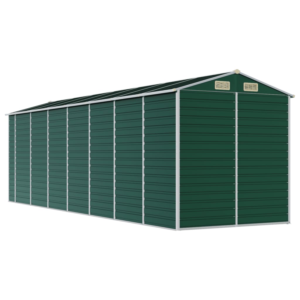 Tuinschuur Gegalvaniseerd Staal 191 x 640 x 198 cm Groen