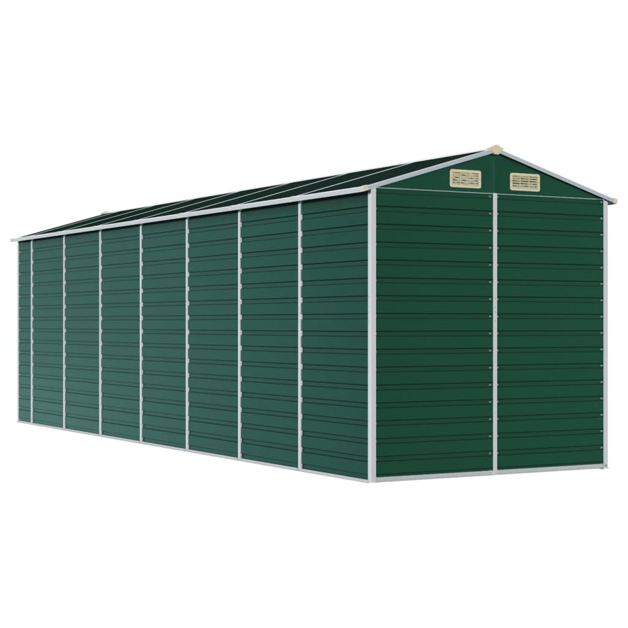 Tuinschuur Gegalvaniseerd Staal 191 x 640 x 198 cm Groen