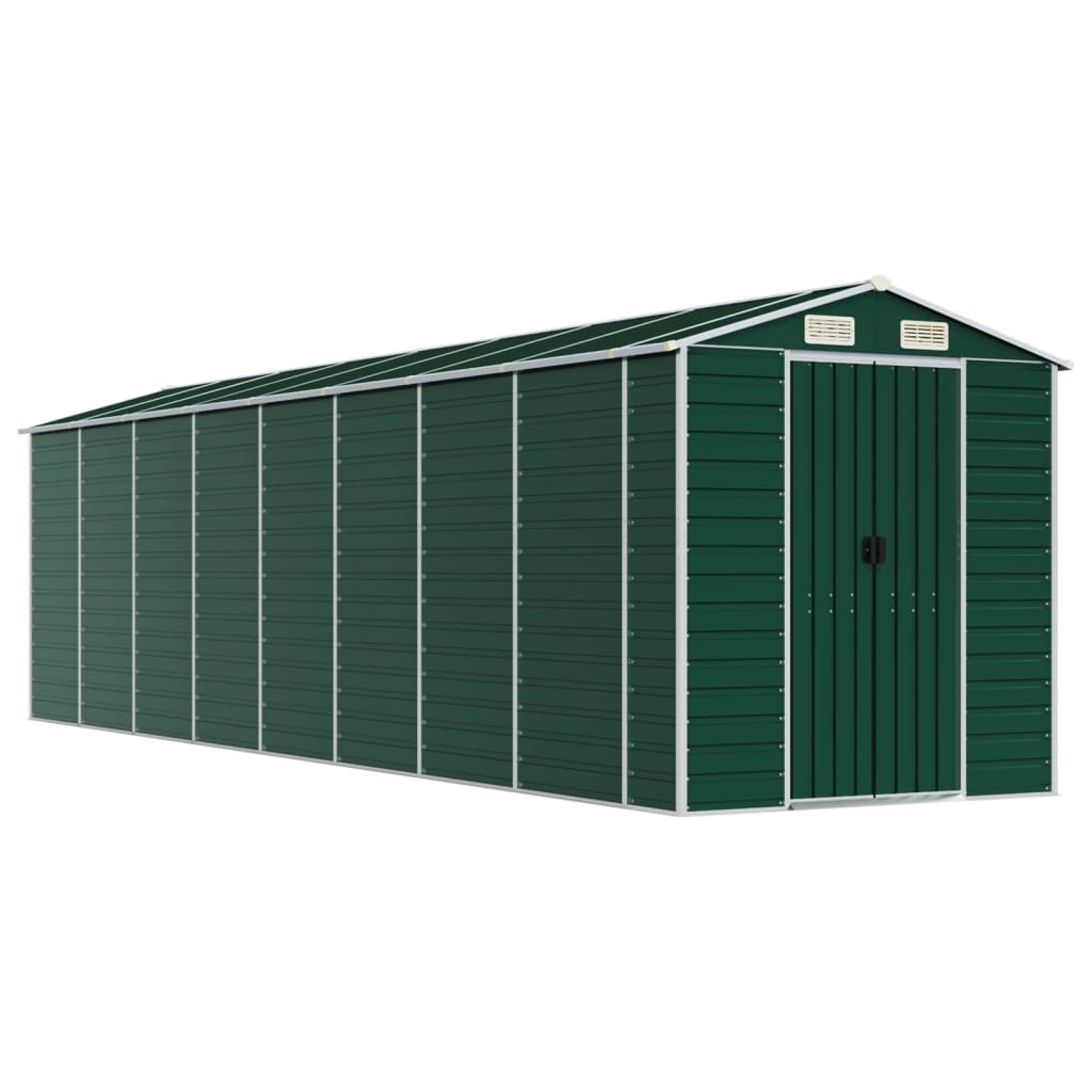 Tuinschuur Gegalvaniseerd Staal 191 x 725 x 198 cm Groen