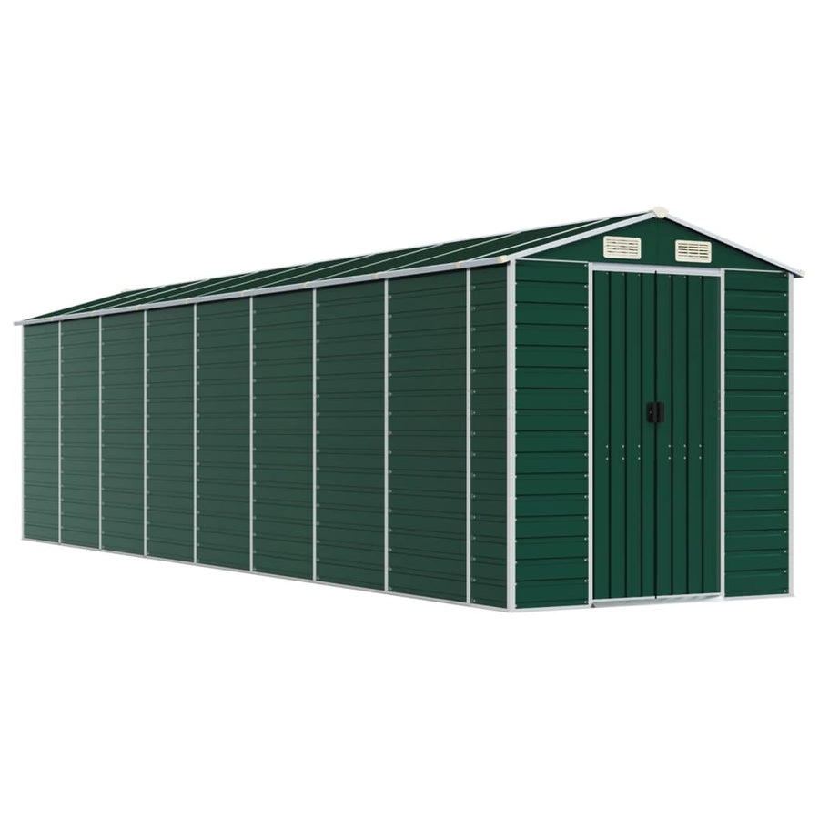 Tuinschuur Gegalvaniseerd Staal 191 x 725 x 198 cm Groen