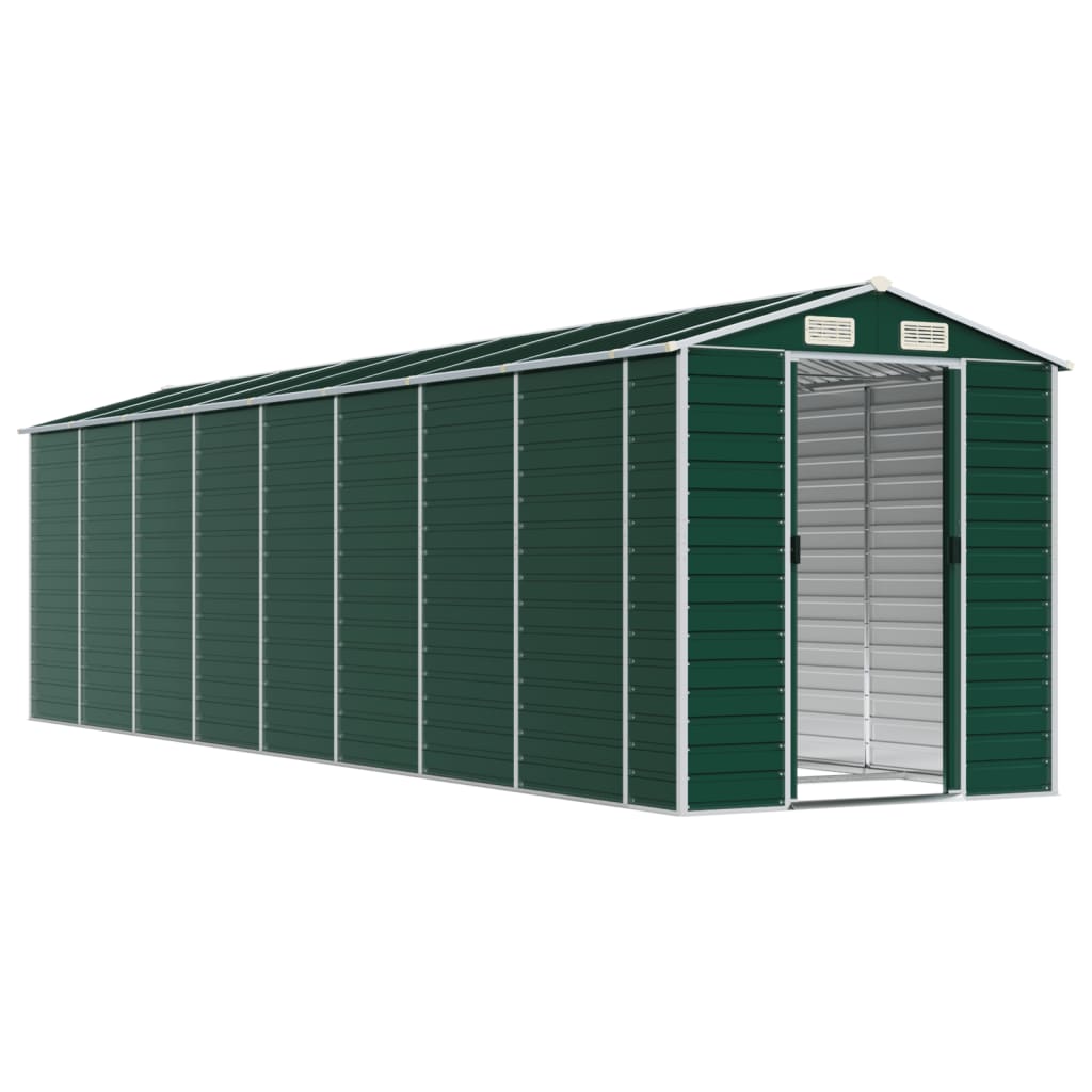 Tuinschuur Gegalvaniseerd Staal 191 x 725 x 198 cm Groen