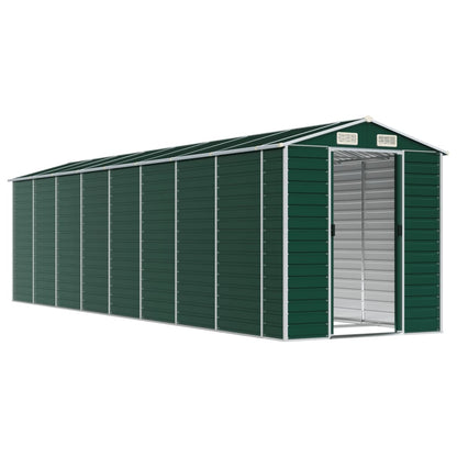 Tuinschuur Gegalvaniseerd Staal 191 x 725 x 198 cm Groen