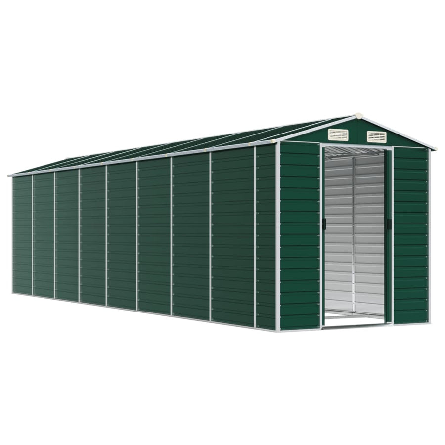 Tuinschuur Gegalvaniseerd Staal 191 x 725 x 198 cm Groen