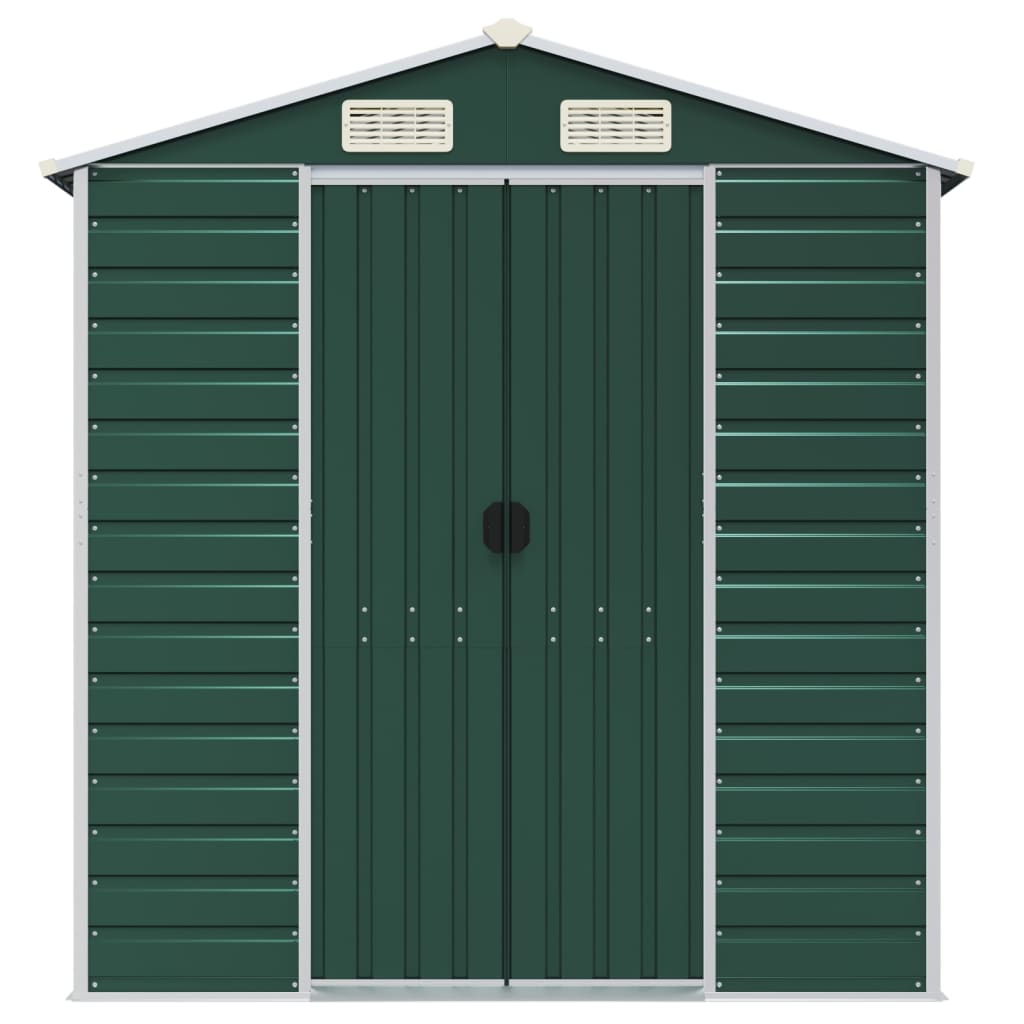 Tuinschuur Gegalvaniseerd Staal 191 x 725 x 198 cm Groen