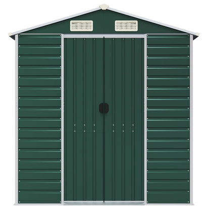 Tuinschuur Gegalvaniseerd Staal 191 x 725 x 198 cm Groen