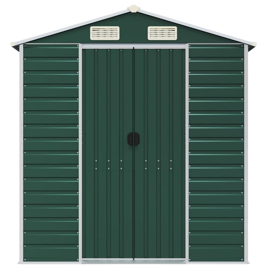 Tuinschuur Gegalvaniseerd Staal 191 x 725 x 198 cm Groen