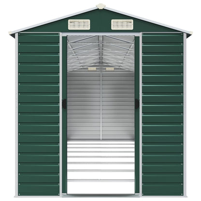 Tuinschuur Gegalvaniseerd Staal 191 x 725 x 198 cm Groen