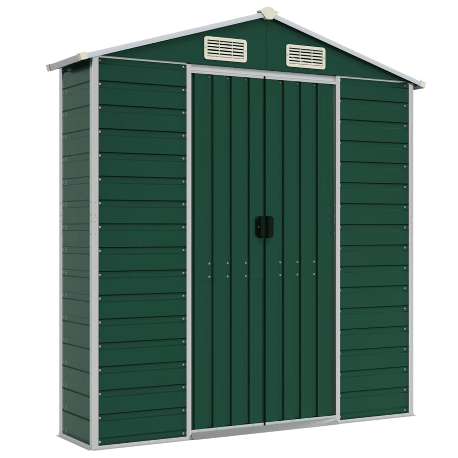 Tuinschuur Gegalvaniseerd Staal 191 x 725 x 198 cm Groen