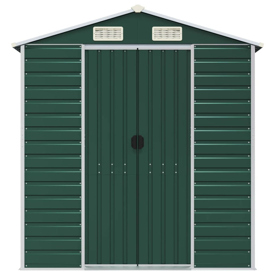 Tuinschuur 191X810X198 Cm Gegalvaniseerd Staal Groen