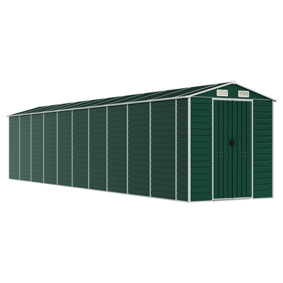 Tuinschuur Gegalvaniseerd Staal 191 x 895 x 198 cm Groen