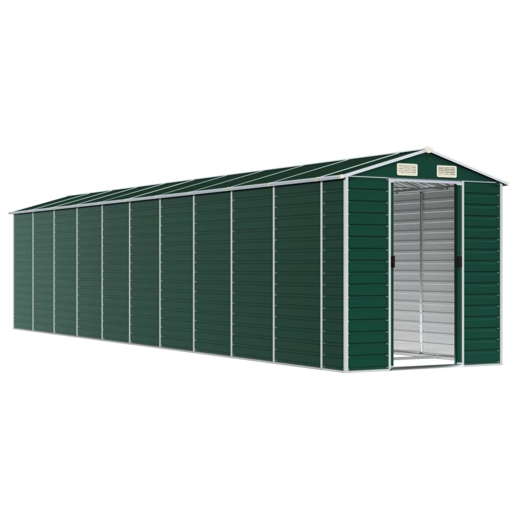 Tuinschuur Gegalvaniseerd Staal 191 x 895 x 198 cm Groen