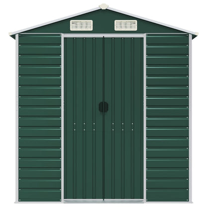 Tuinschuur Gegalvaniseerd Staal 191 x 895 x 198 cm Groen