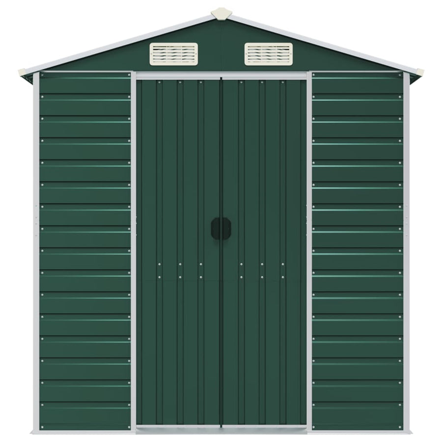Tuinschuur Gegalvaniseerd Staal 191 x 895 x 198 cm Groen