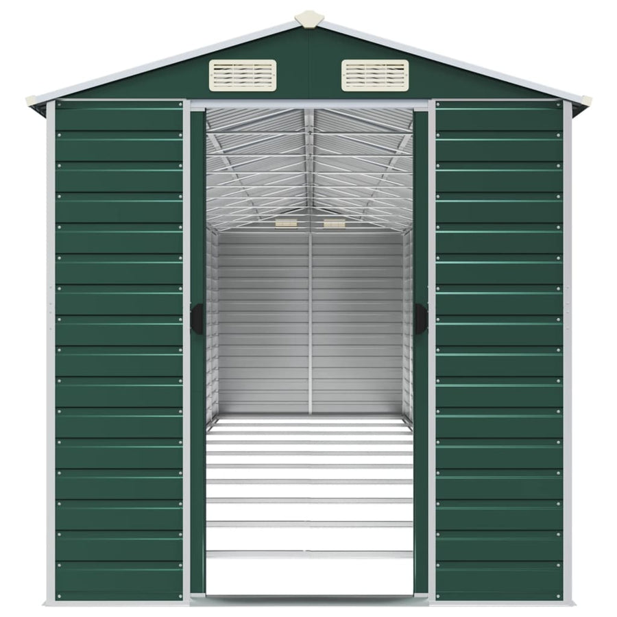 Tuinschuur Gegalvaniseerd Staal 191 x 895 x 198 cm Groen