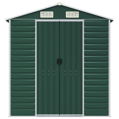 Tuinschuur 191X980X198 Cm Gegalvaniseerd Staal Groen