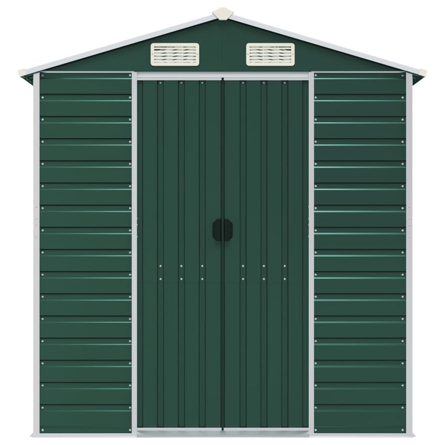 Tuinschuur 191X980X198 Cm Gegalvaniseerd Staal Groen