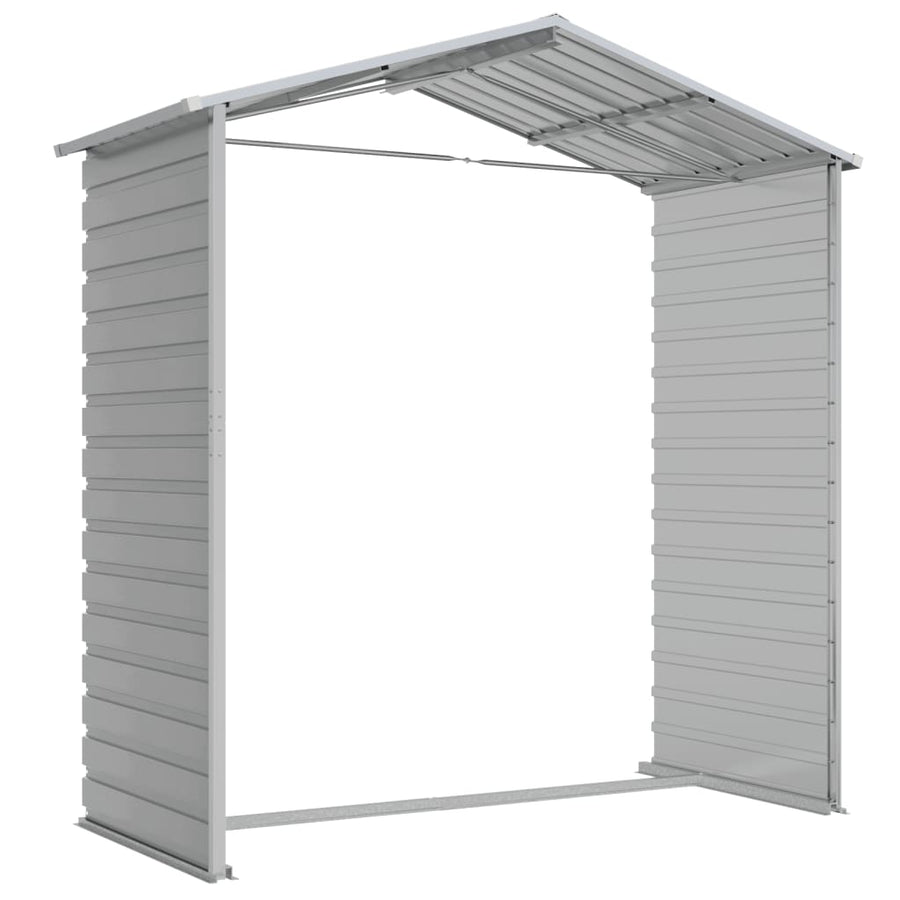Tuinschuur Gegalvaniseerd Staal 191 x 130 x 198 cm Lichtgrijs