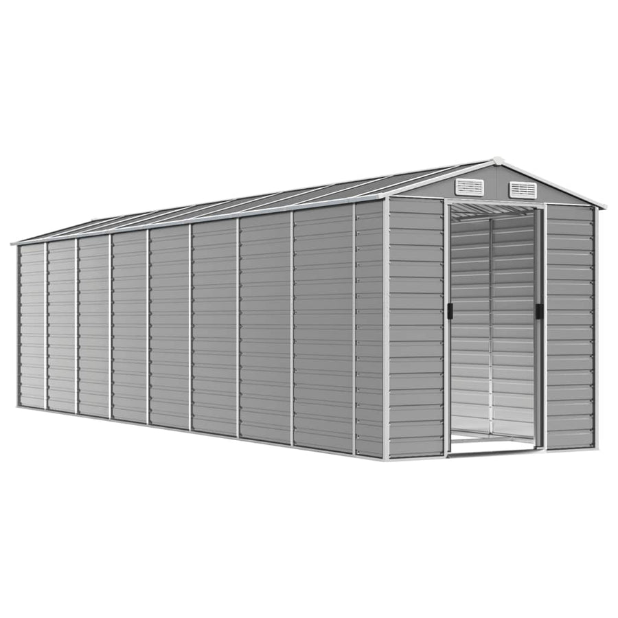 Tuinschuur Gegalvaniseerd Staal 191 x 725 x 198 cm Lichtgrijs