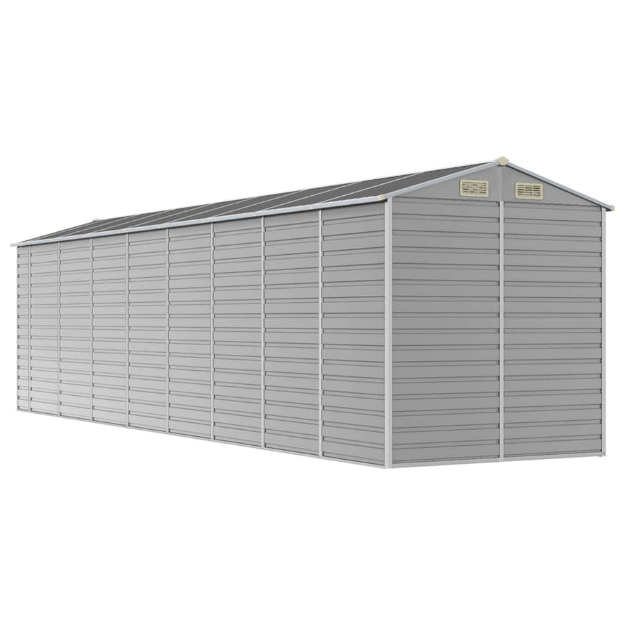 Tuinschuur Gegalvaniseerd Staal 191 x 725 x 198 cm Lichtgrijs