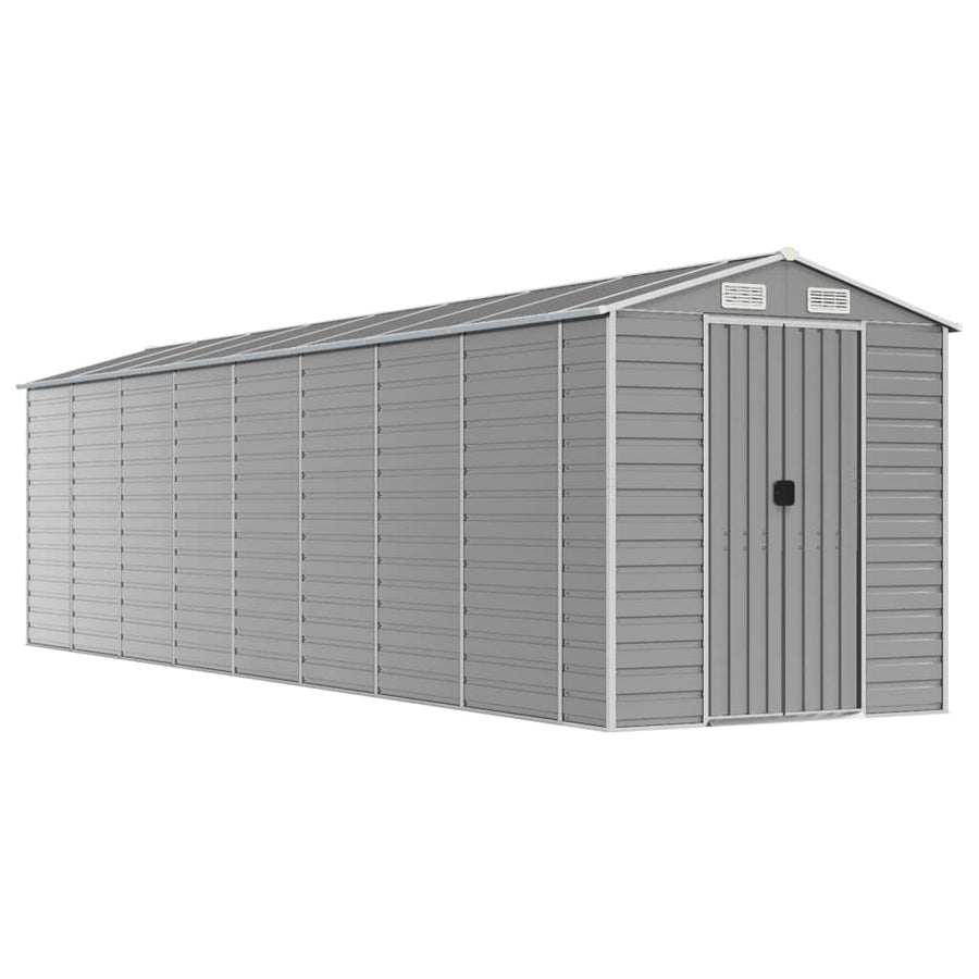 Tuinschuur Gegalvaniseerd Staal 191 x 810 x 198 cm Lichtgrijs