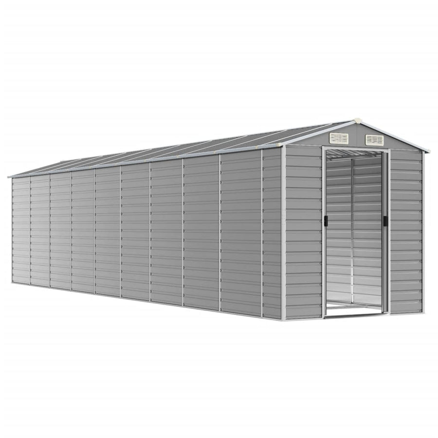 Tuinschuur Gegalvaniseerd Staal 191 x 810 x 198 cm Lichtgrijs