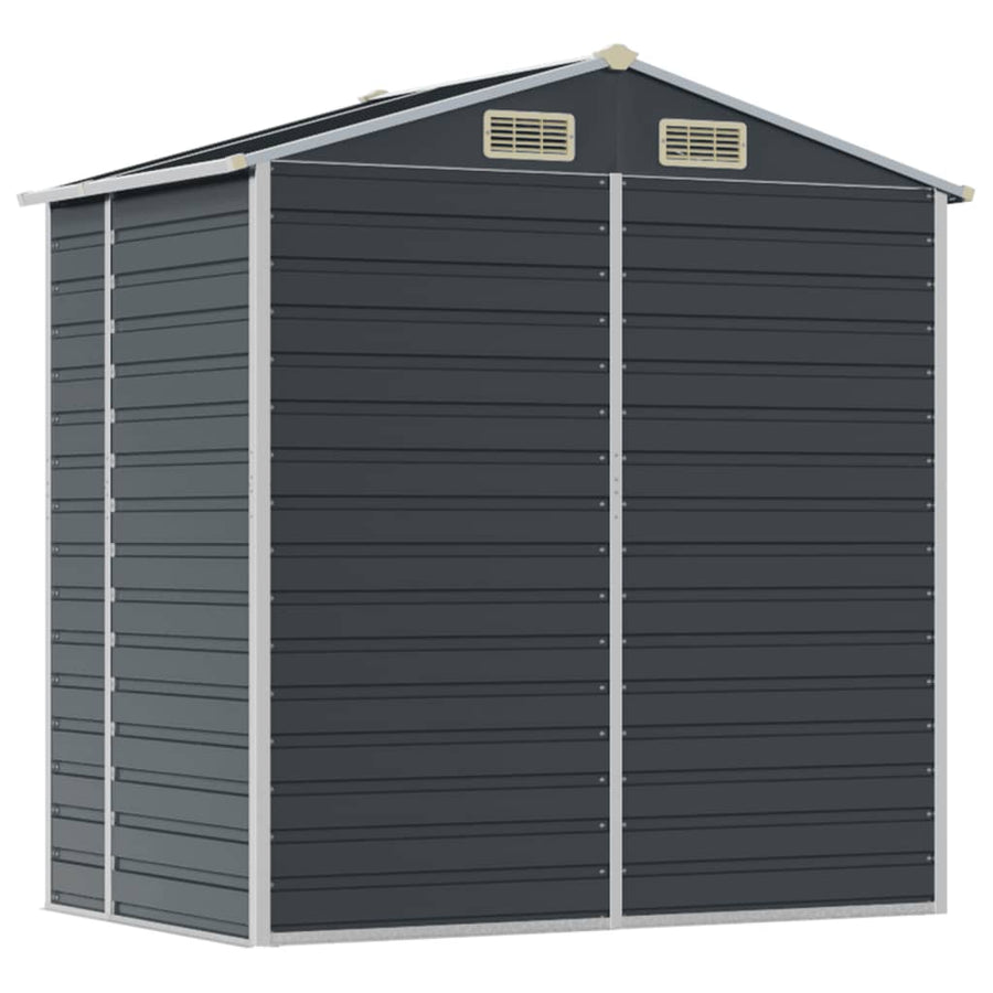 Tuinschuur 191X130X198 Cm Gegalvaniseerd Staal Antracietkleurig