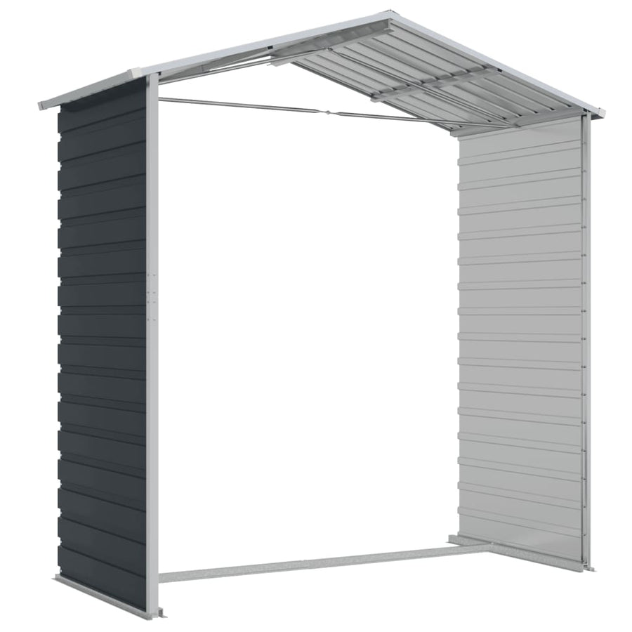 Tuinschuur 191X130X198 Cm Gegalvaniseerd Staal Antracietkleurig