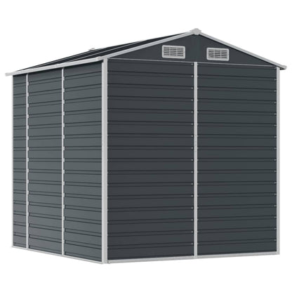Tuinschuur Gegalvaniseerd Staal Kleurig 191 x 215 x 198 cm Antraciet