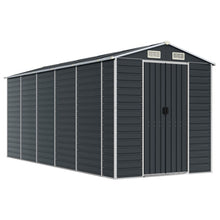 Tuinschuur 191X470X198 Cm Gegalvaniseerd Staal Antracietkleurig