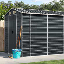 Tuinschuur 191X470X198 Cm Gegalvaniseerd Staal Antracietkleurig