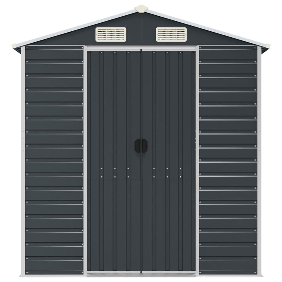 Tuinschuur 191X555X198 Cm Gegalvaniseerd Staal Antracietkleurig