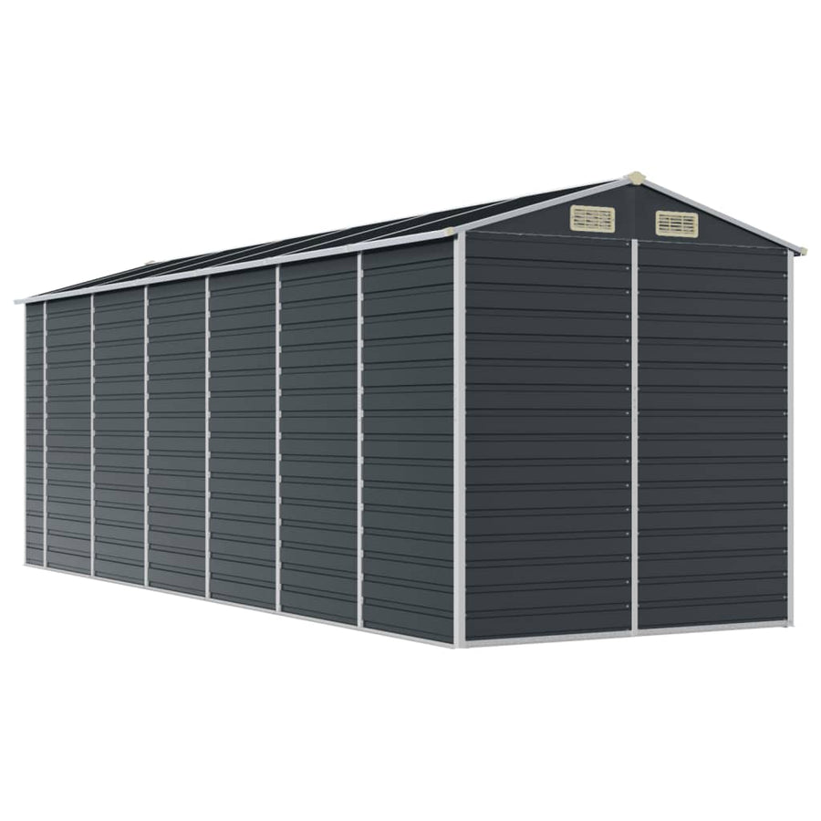 Tuinschuur 191X555X198 Cm Gegalvaniseerd Staal Antracietkleurig