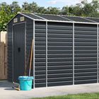 Tuinschuur 191x640x198 cm gegalvaniseerd staal antraciet