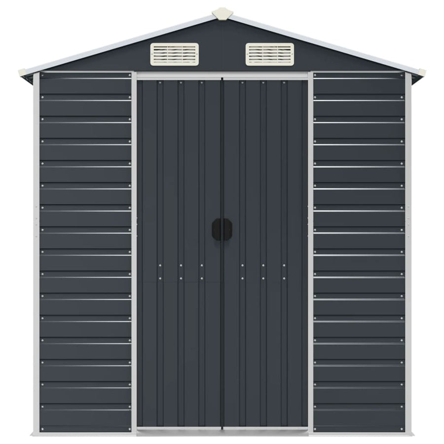 Tuinschuur 191X725X198 Cm Gegalvaniseerd Staal Antracietkleurig