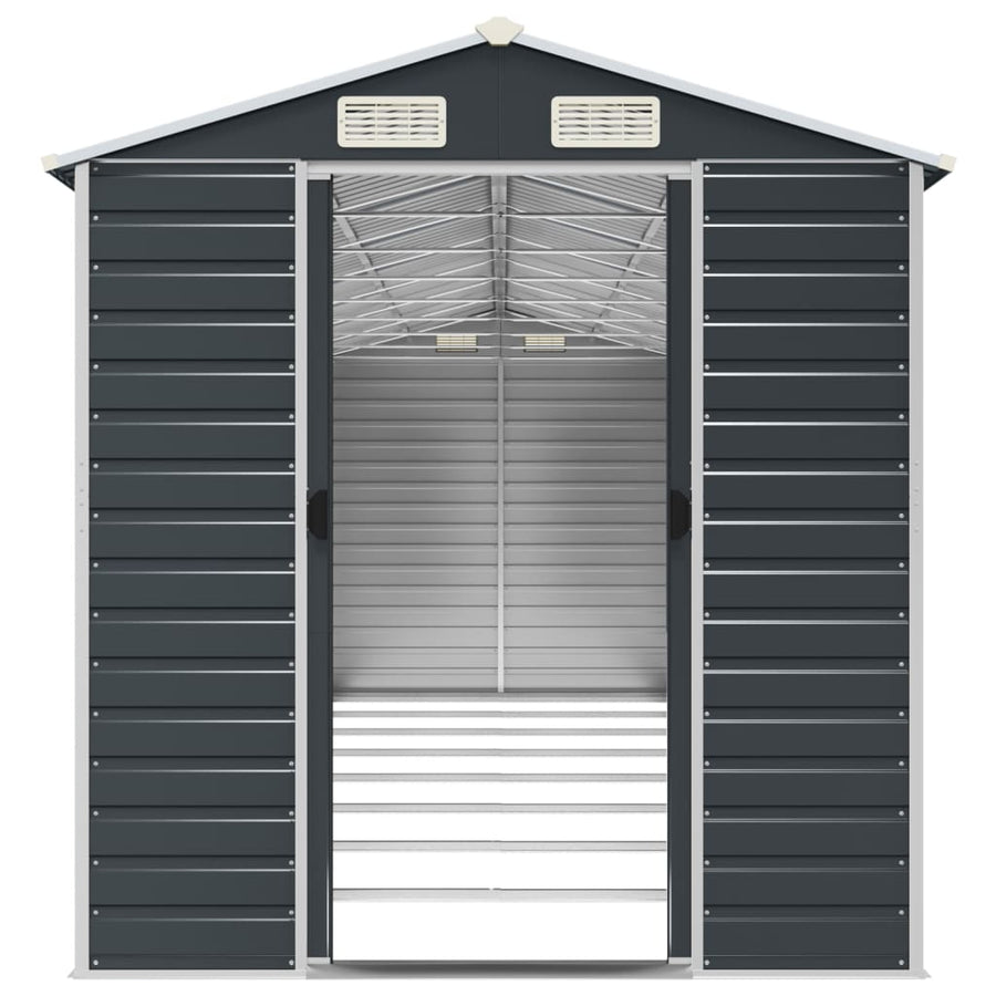 Tuinschuur 191X725X198 Cm Gegalvaniseerd Staal Antracietkleurig