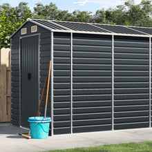 Tuinschuur 191X725X198 Cm Gegalvaniseerd Staal Antracietkleurig