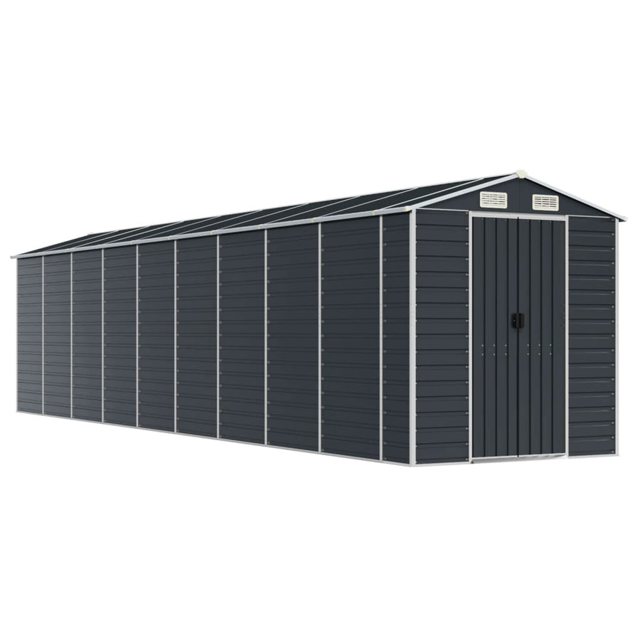 Tuinschuur Gegalvaniseerd Staal Kleurig 191 x 810 x 198 cm Antraciet