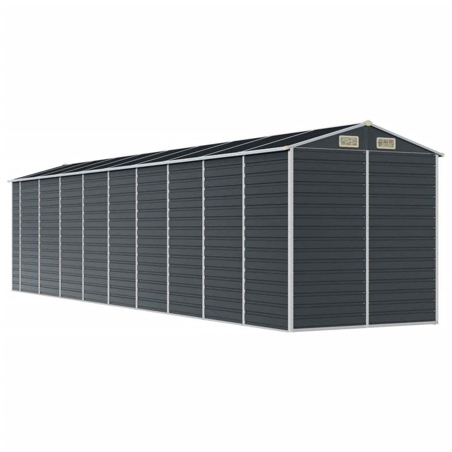Tuinschuur Gegalvaniseerd Staal Kleurig 191 x 810 x 198 cm Antraciet