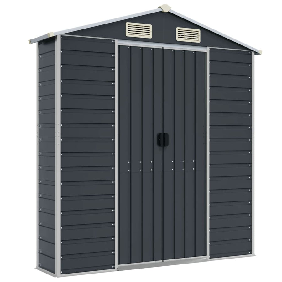 Tuinschuur Gegalvaniseerd Staal Kleurig 191 x 810 x 198 cm Antraciet