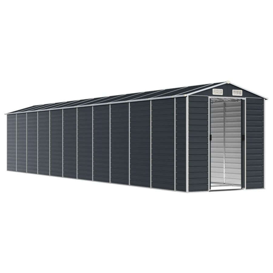 Tuinschuur Gegalvaniseerd Staal Kleurig 191 x 980 x 198 cm Antraciet